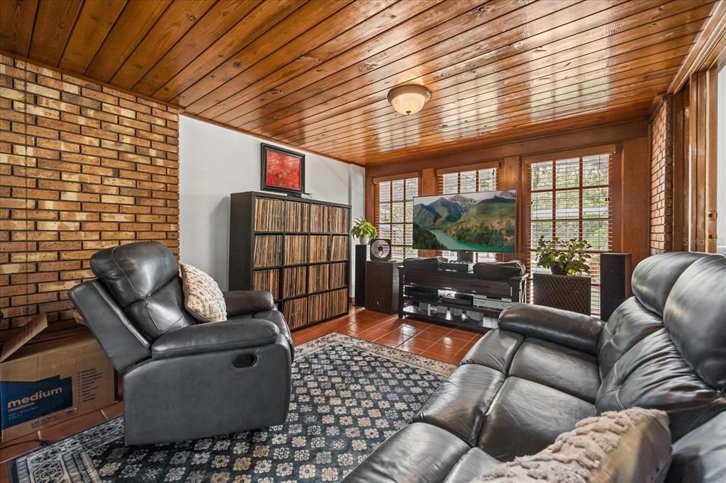 Fireplace, Interior, Living room, Stone Walls, Wooden Ceilings