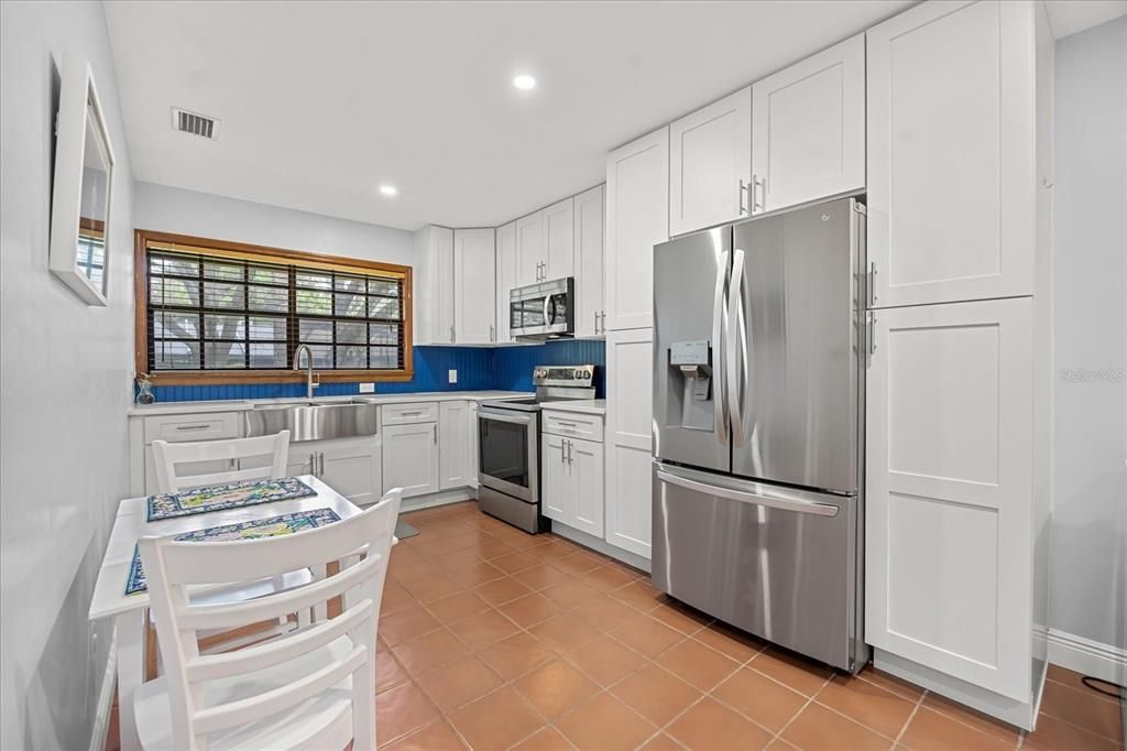 Interior, Kitchen, Recessed Lighting, Stainless Steel Appliances