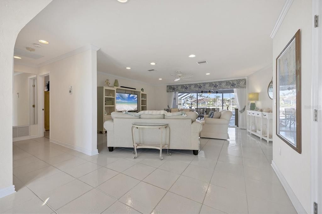Interior, Living room, Recessed Lighting