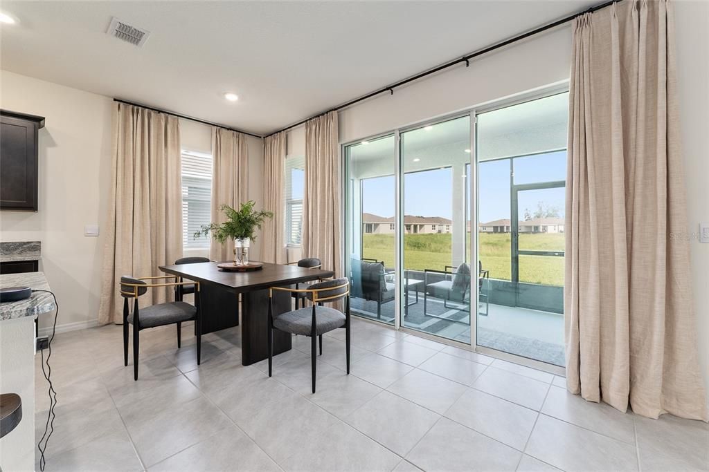 Dining room, Interior, Recessed Lighting