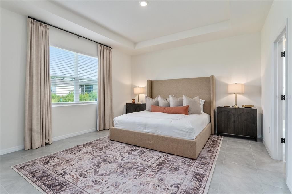 Bedroom, Interior, Recessed Lighting
