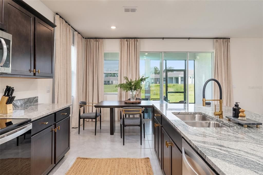 Dining room, Interior, Kitchen, Recessed Lighting, Stainless Steel Appliances