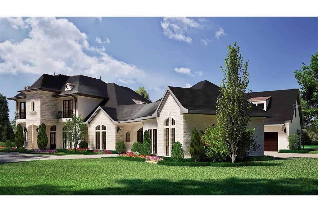Attached, Exterior, Facade, French Provincial