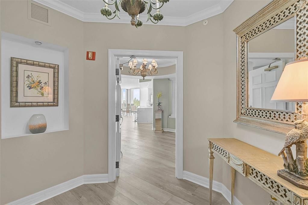 Chandelier, Interior, Wood Texture Flooring