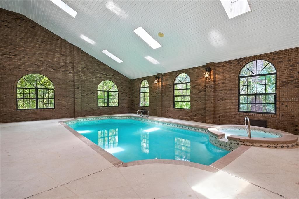Interior, Pool, Stone Walls