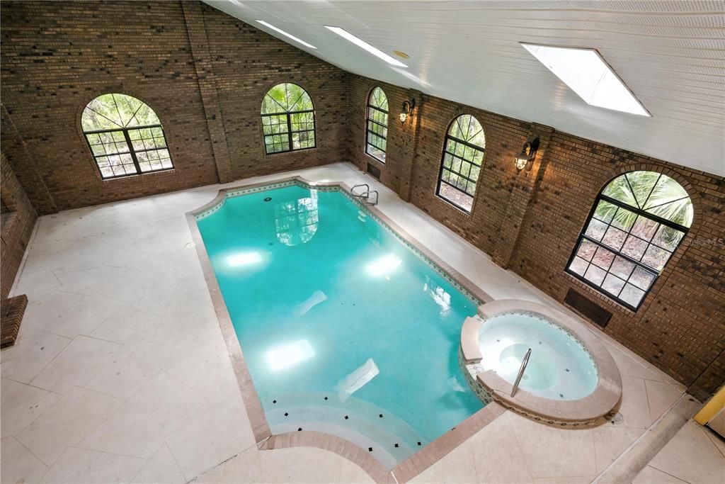 Interior, Pool, Stone Walls