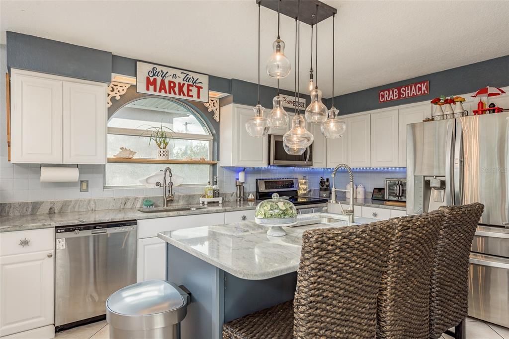 Interior, Kitchen, Pendant Lights, Stainless Steel Appliances