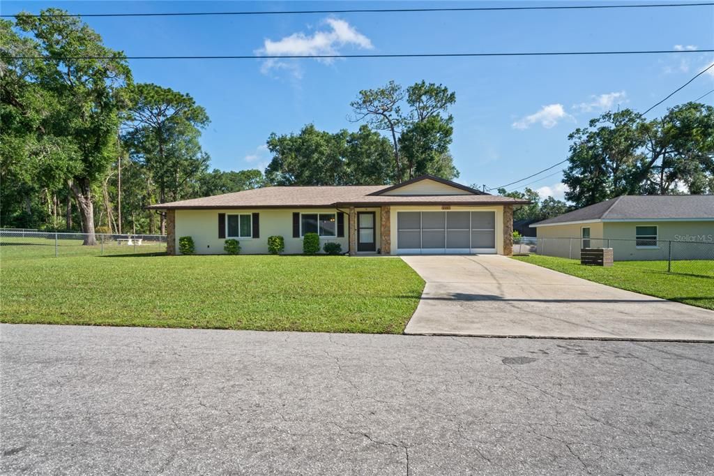 Attached, Backyard, Detached Garage, Exterior, Facade, Ranch