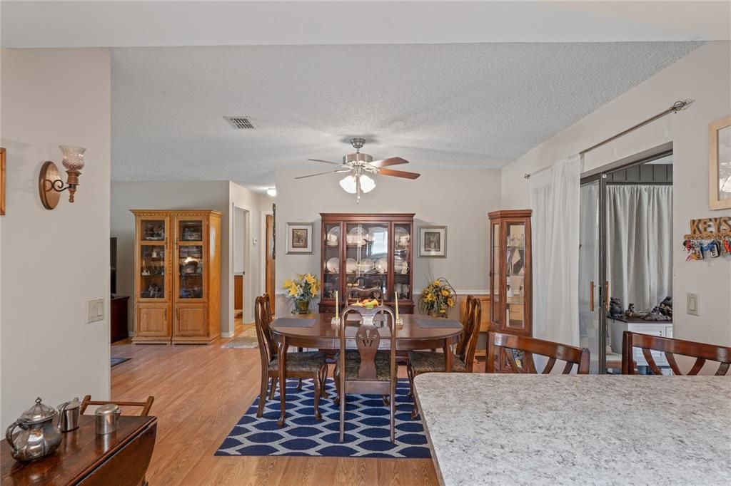 Dining room, Interior, Wood Texture Flooring