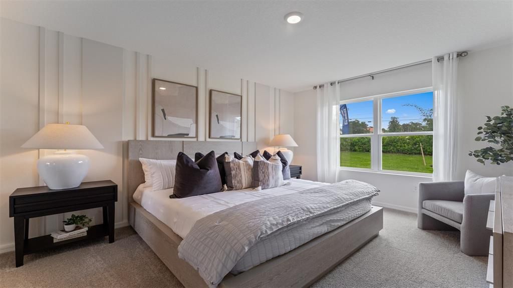 Bedroom, Interior, Recessed Lighting