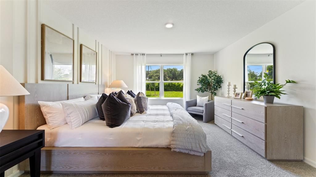 Bedroom, Interior, Recessed Lighting