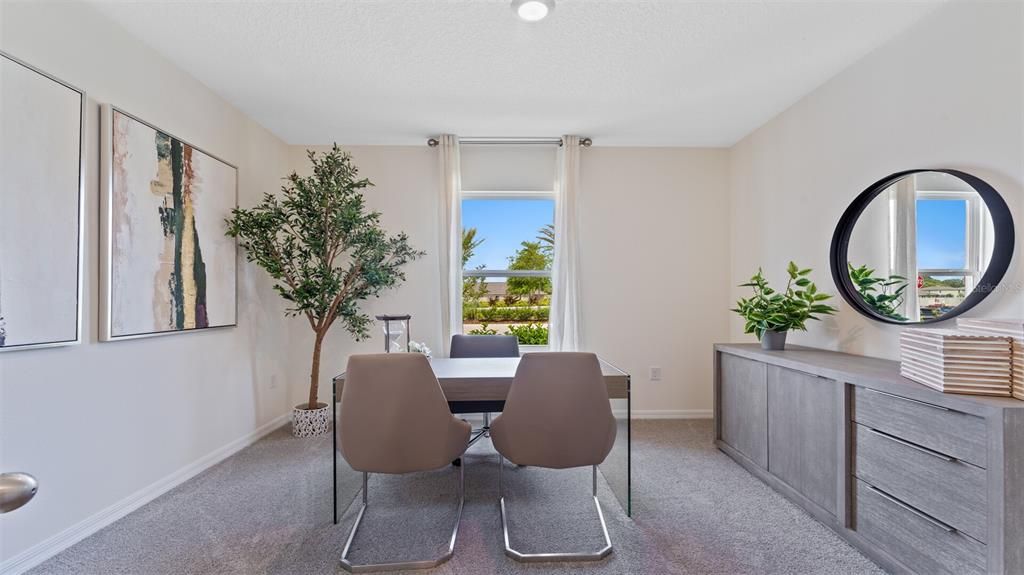 Dining room, Interior, Recessed Lighting