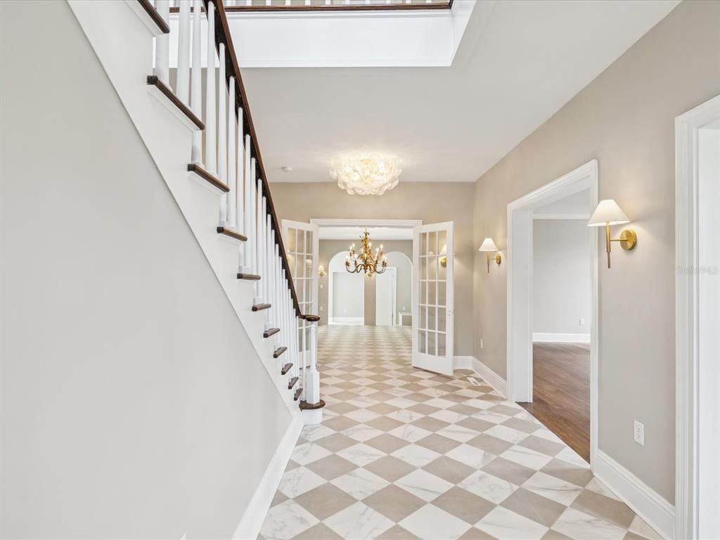 Chandelier, Interior, Marble, Wood Texture Flooring