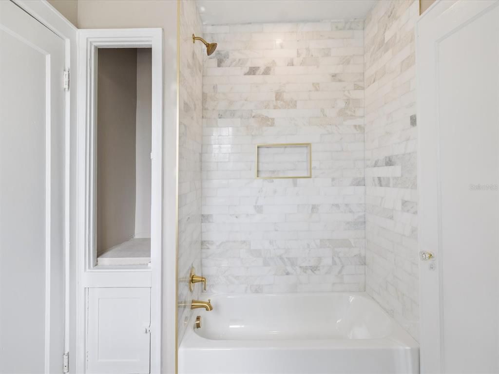 Bathroom, Interior, Marble Walls