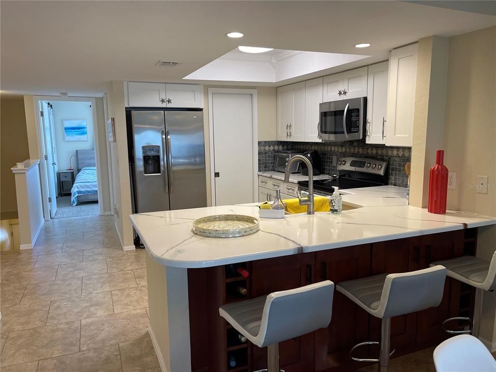 Interior, Kitchen, Recessed Lighting, Stainless Steel Appliances