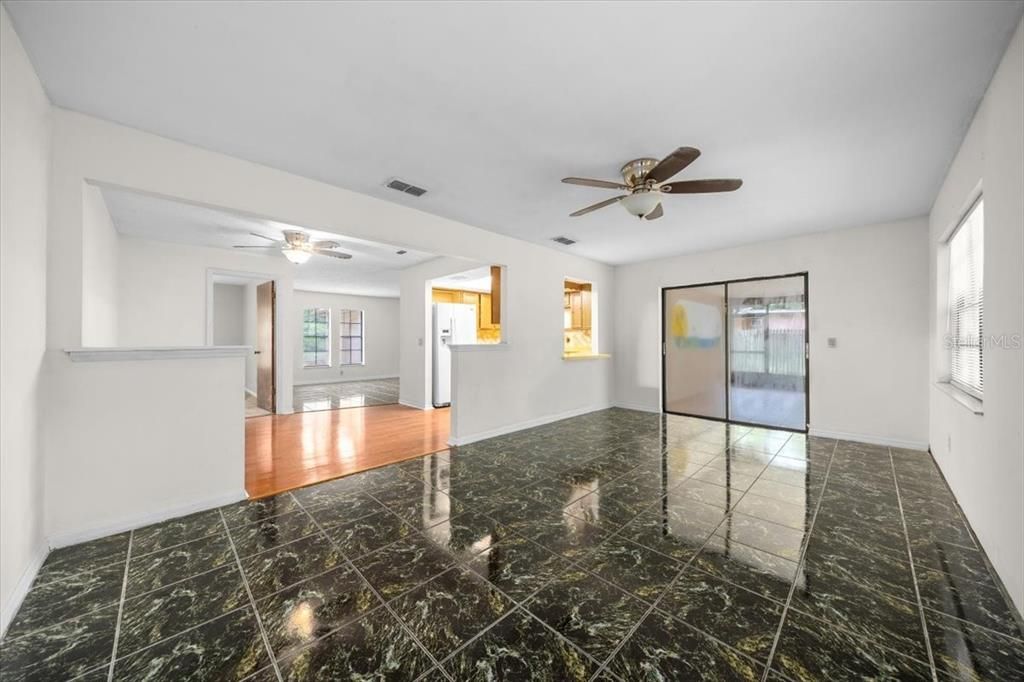 Empty room, Interior, Marble, Wood Texture Flooring