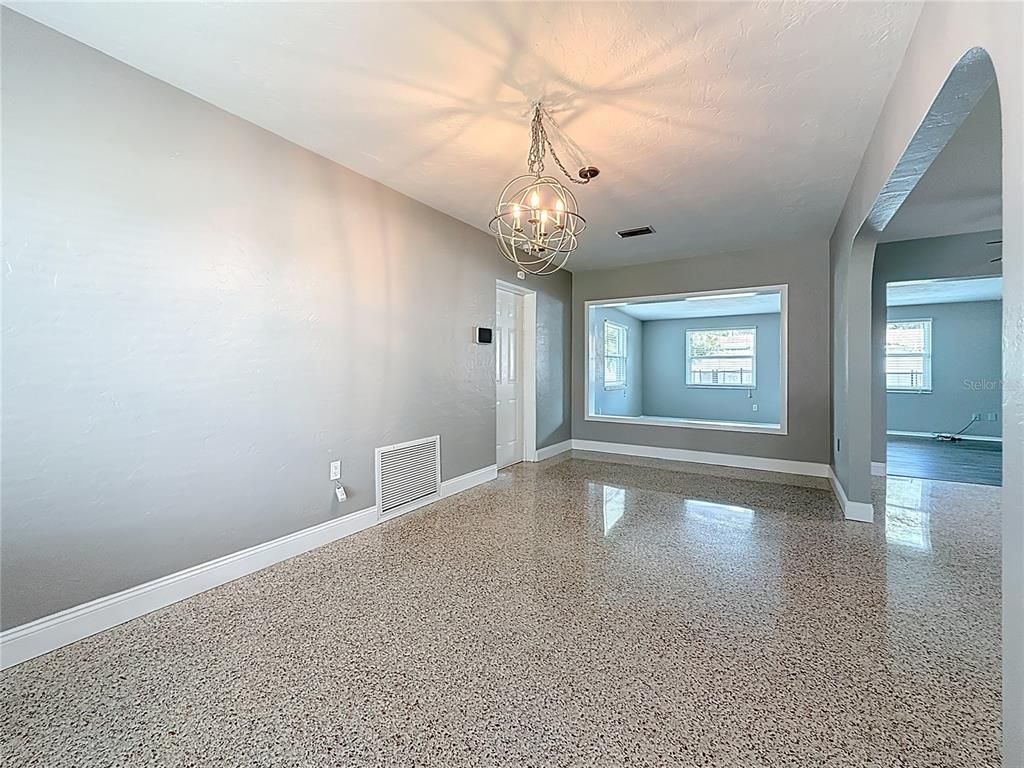 Chandelier, Empty room, Interior