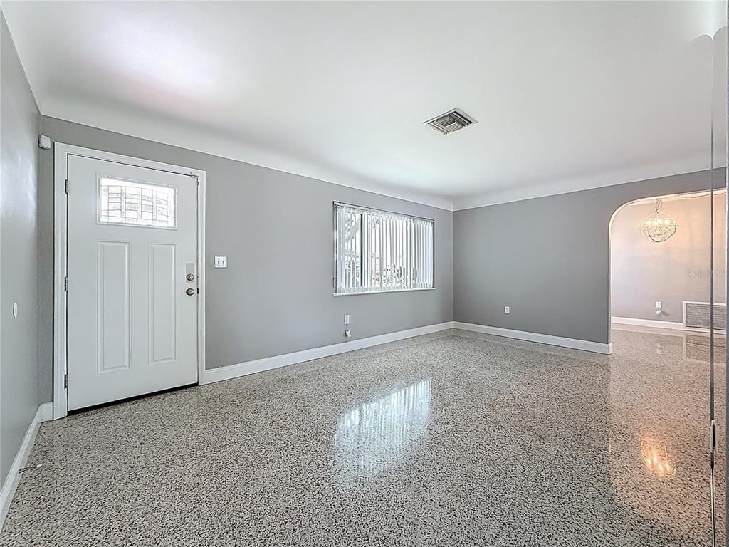 Chandelier, Empty room, Interior