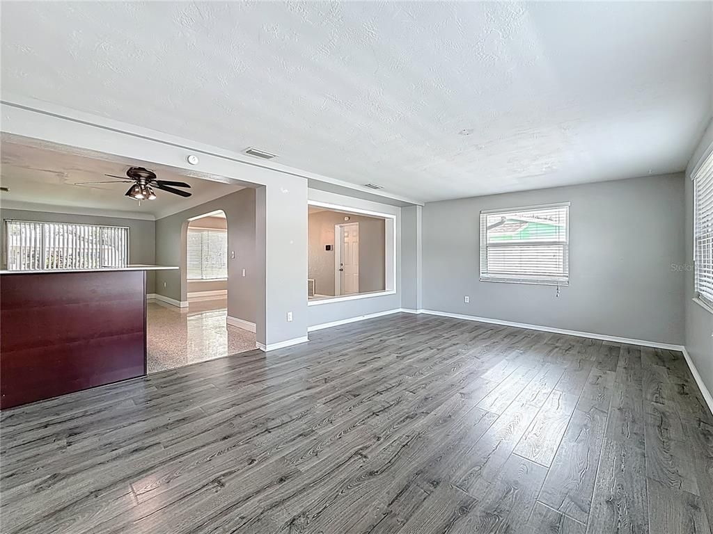 Empty room, Interior, Wood Texture Flooring