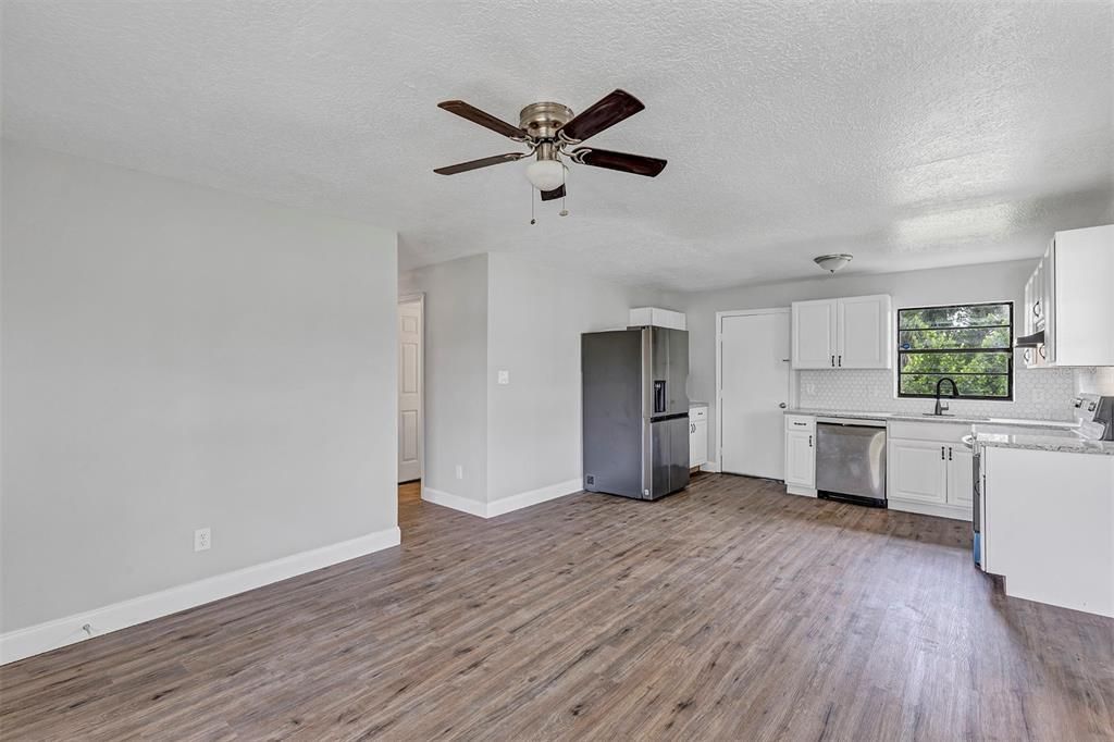 Interior, Kitchen, Wood Texture Flooring