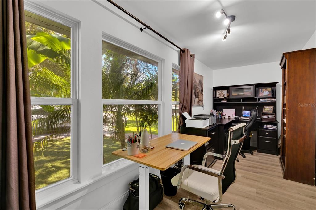 Home Office, Interior, Wood Texture Flooring