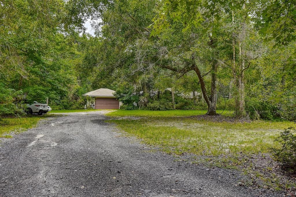 Backyard, Detached Garage, Exterior