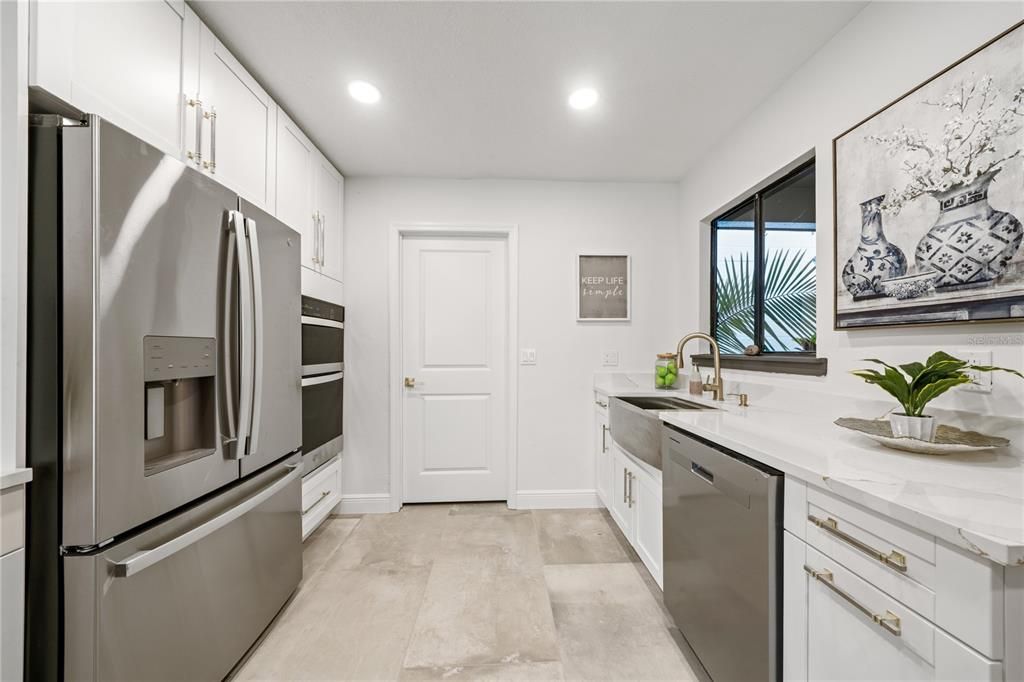 Interior, Kitchen, Recessed Lighting, Stainless Steel Appliances