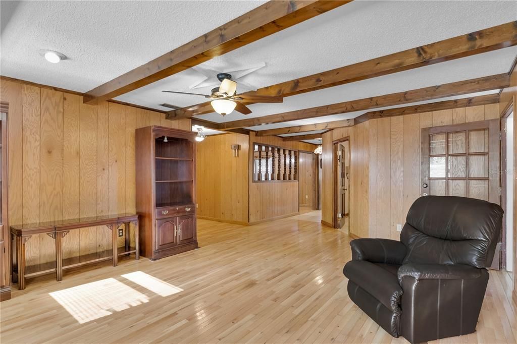 Interior, Wooden Beams, Wood Texture Flooring, Wooden Walls