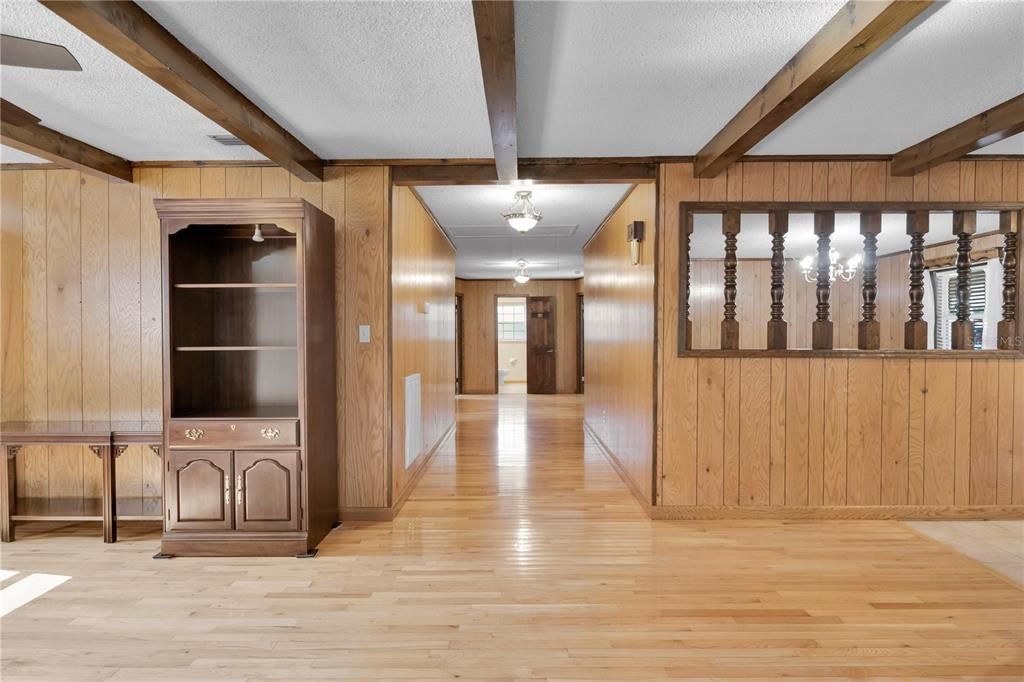 Interior, Wooden Beams, Wood Texture Flooring, Wooden Walls