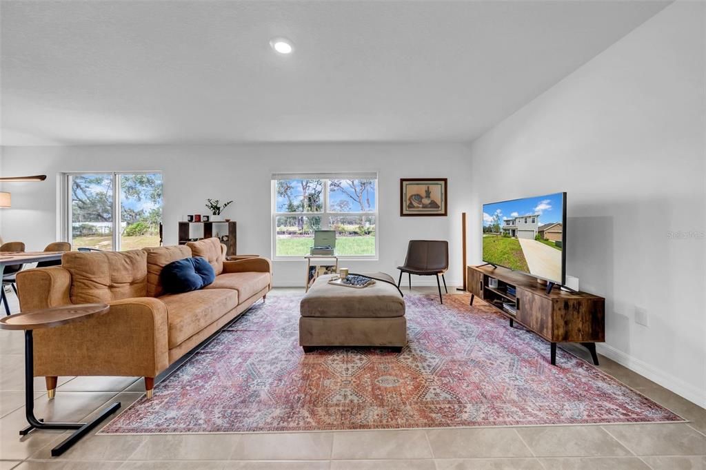 Interior, Living room, Recessed Lighting