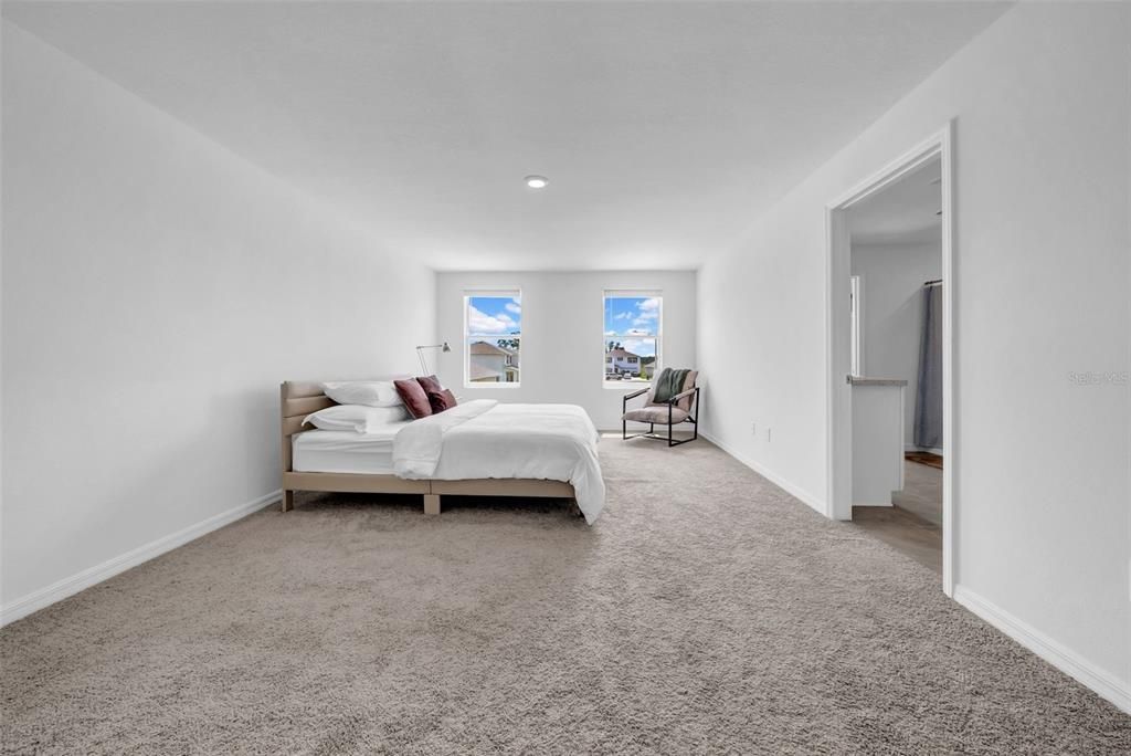 Bedroom, Interior, Recessed Lighting