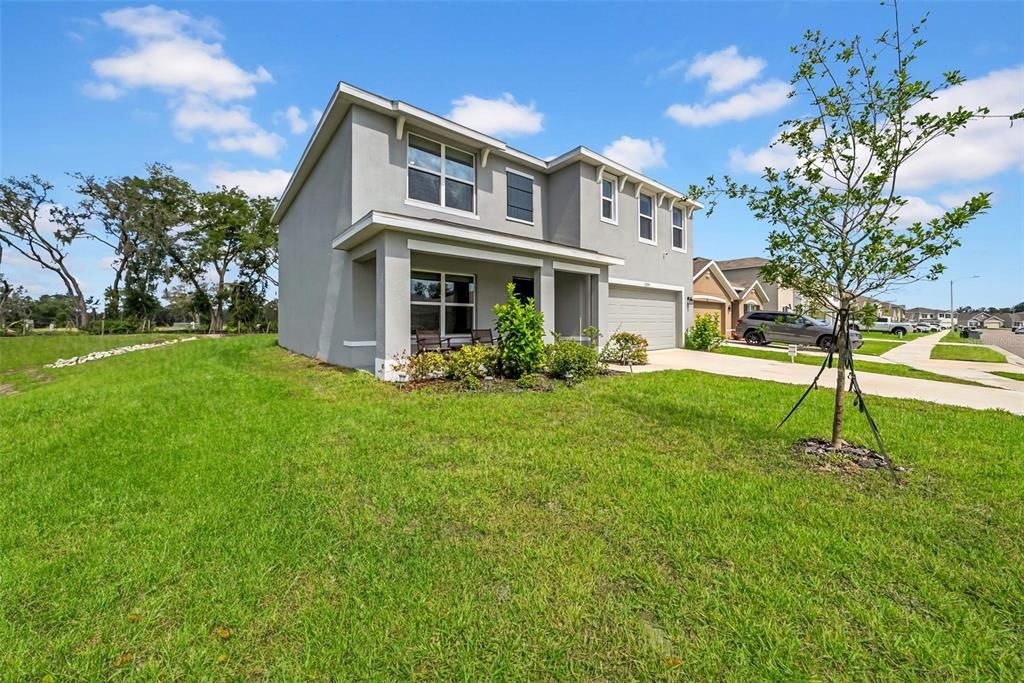Attached, Backyard, Exterior, Facade, Farmhouse