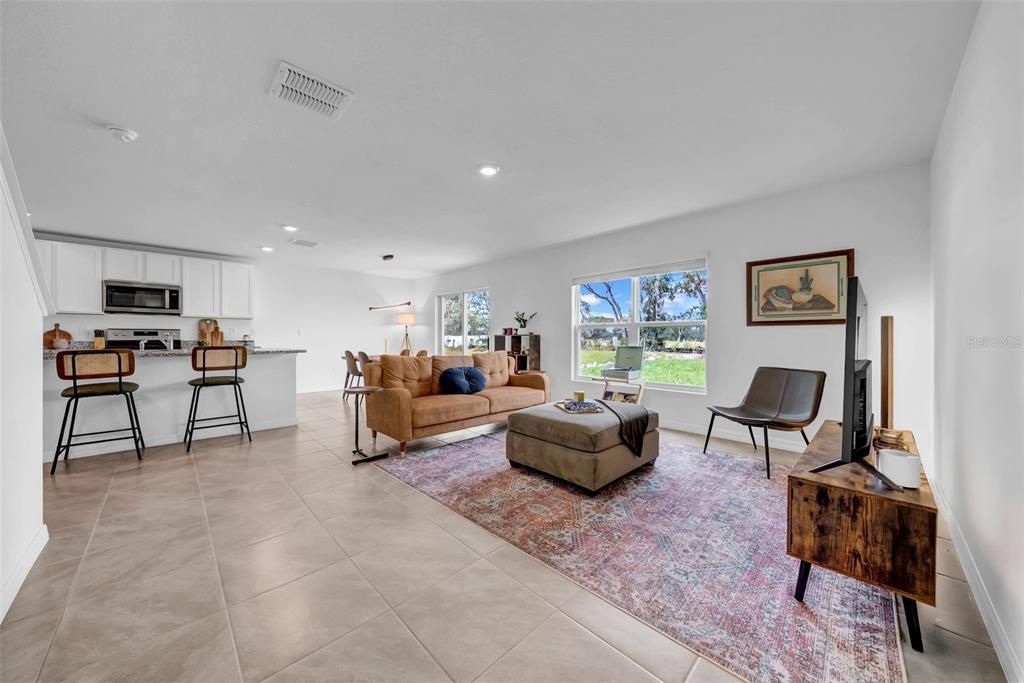 Interior, Kitchen, Living room, Recessed Lighting, Stainless Steel Appliances