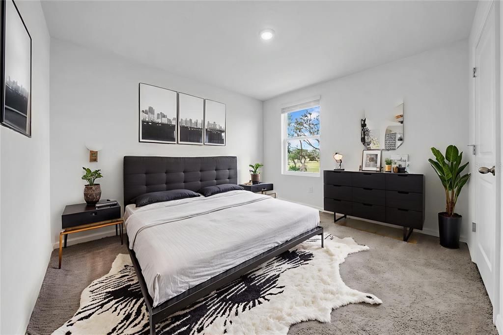 Bedroom, Interior, Recessed Lighting