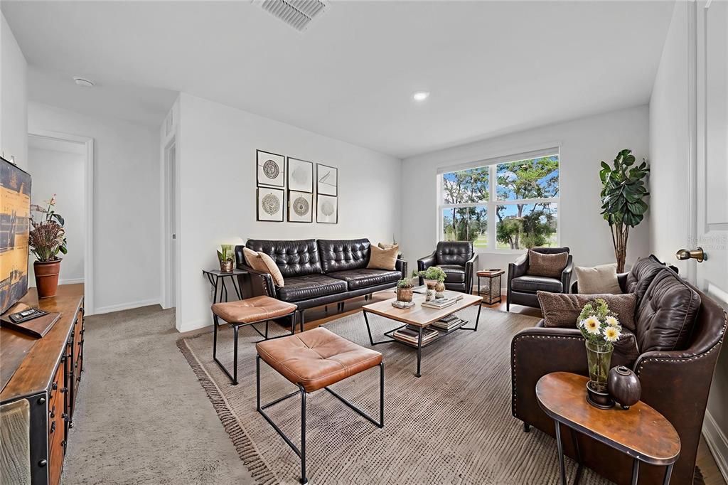 Interior, Living room, Recessed Lighting