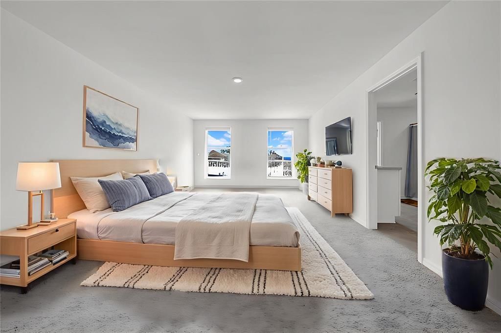 Bedroom, Interior, Recessed Lighting
