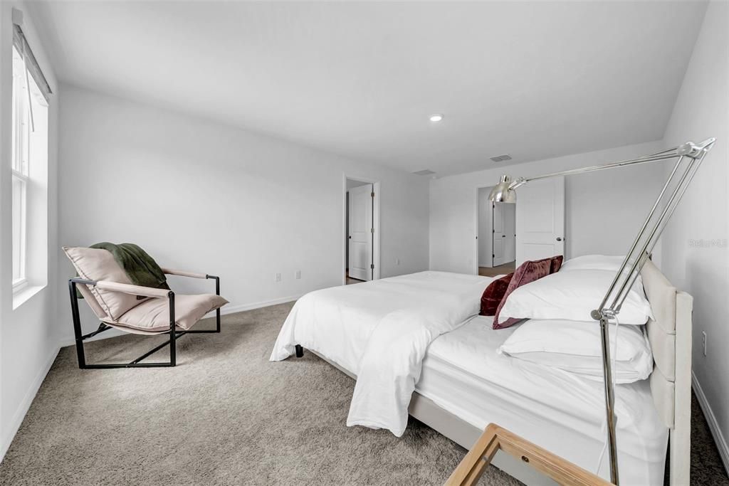 Bedroom, Interior, Recessed Lighting