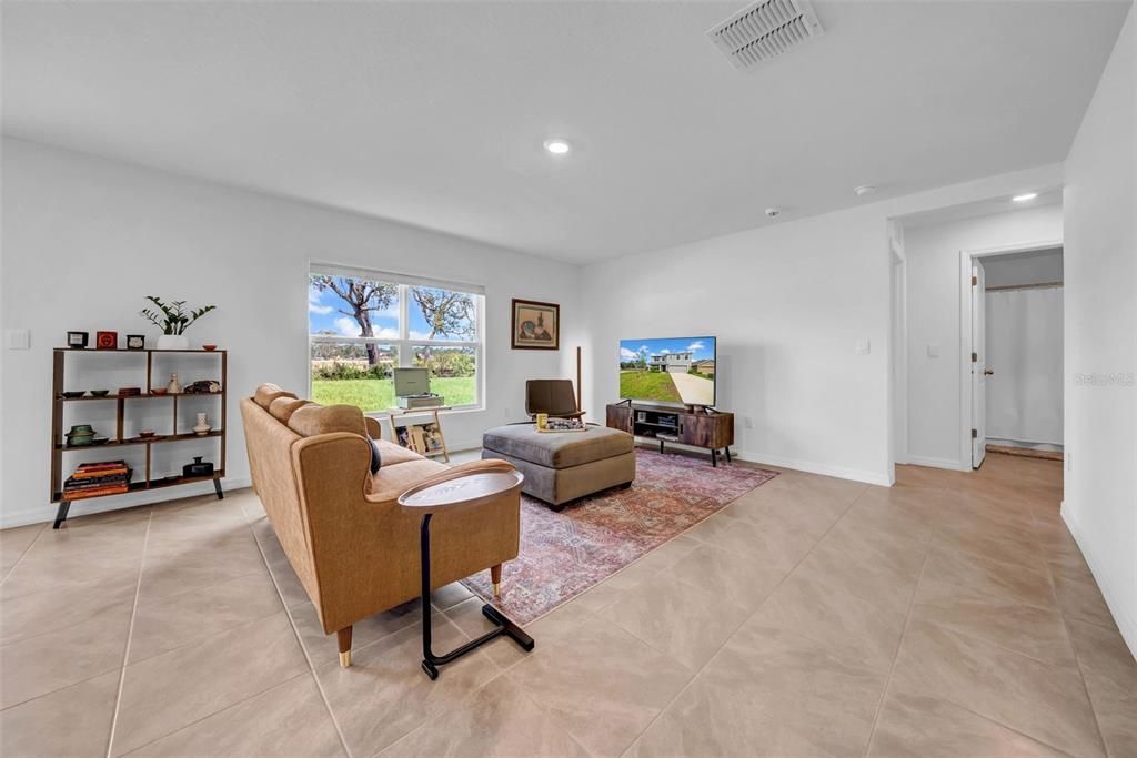 Interior, Living room, Recessed Lighting