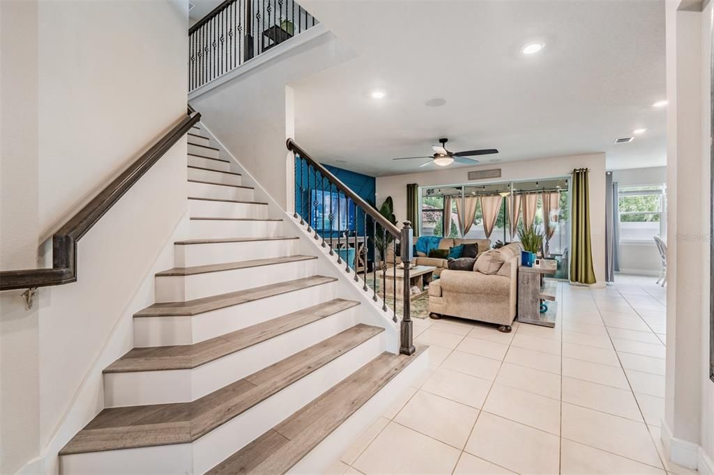 Interior, Living room, Recessed Lighting