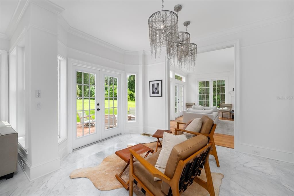 Chandelier, Interior, Living room, Marble