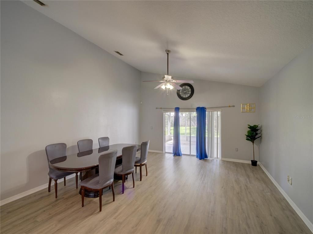 Dining room, Interior, Wood Texture Flooring