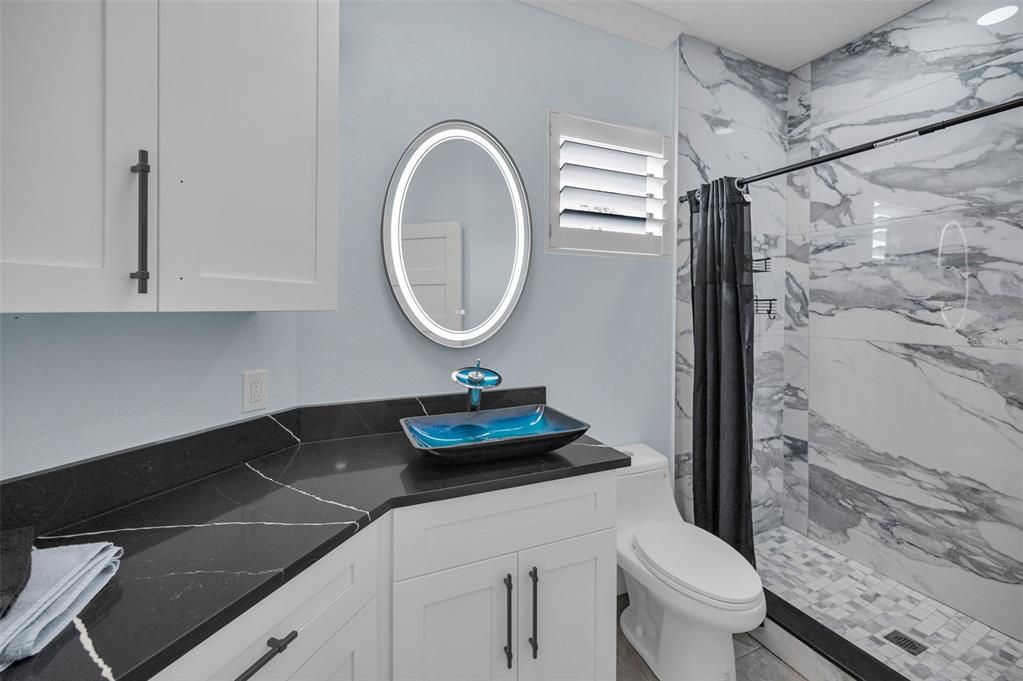 Bathroom, Interior, Marble Walls