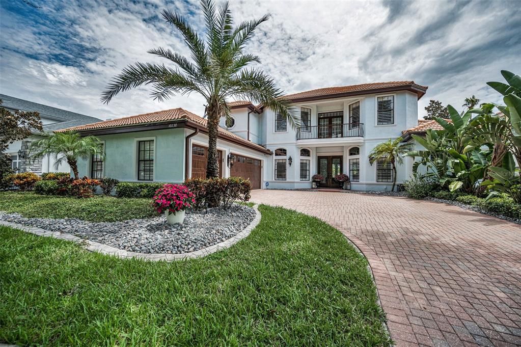 Backyard, Exterior, Facade, Mediterranean