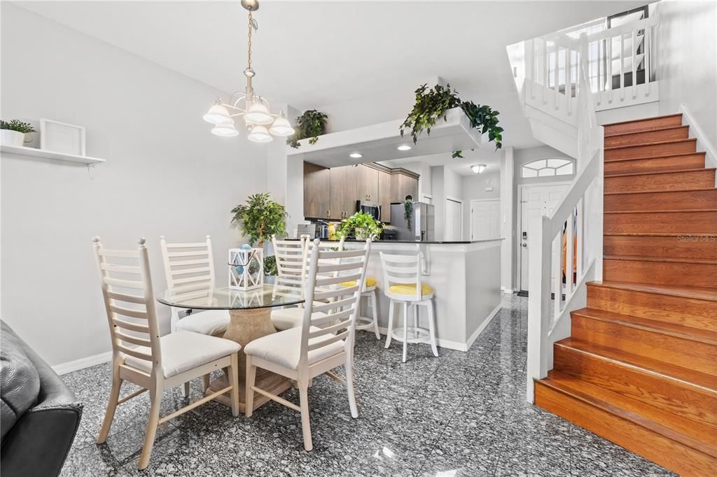 Dining room, Interior, Kitchen, Pendant Lights, Recessed Lighting