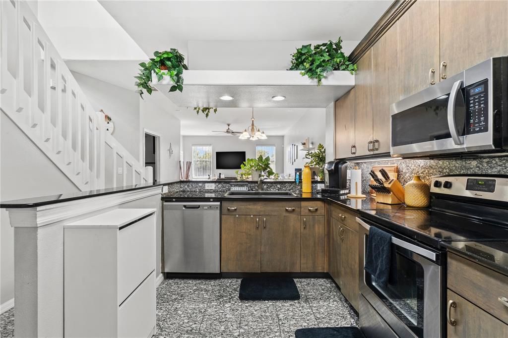 Interior, Kitchen, Recessed Lighting, Stainless Steel Appliances