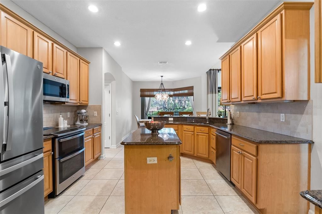 Dining room, Interior, Kitchen, Pendant Lights, Recessed Lighting