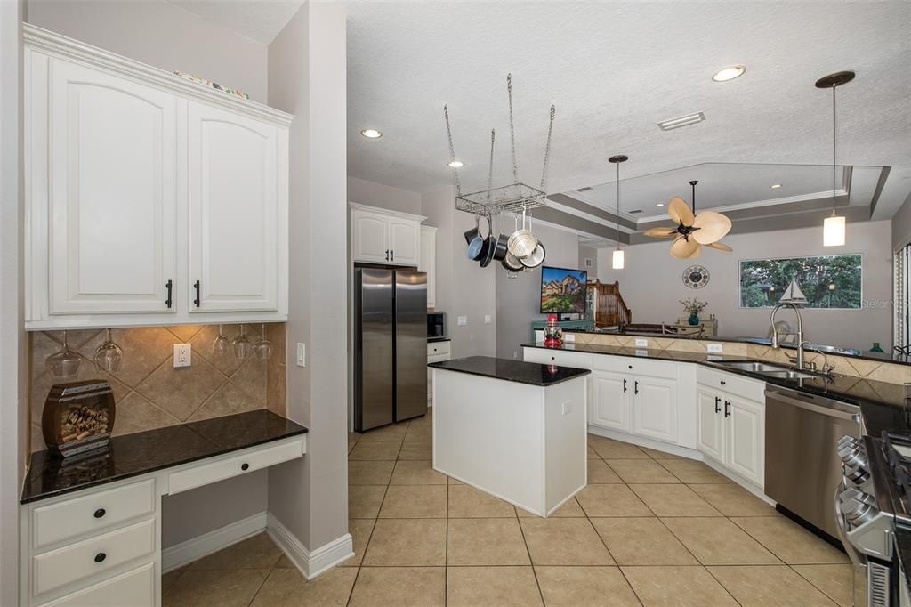 Interior, Kitchen, Pendant Lights, Recessed Lighting, Stainless Steel Appliances