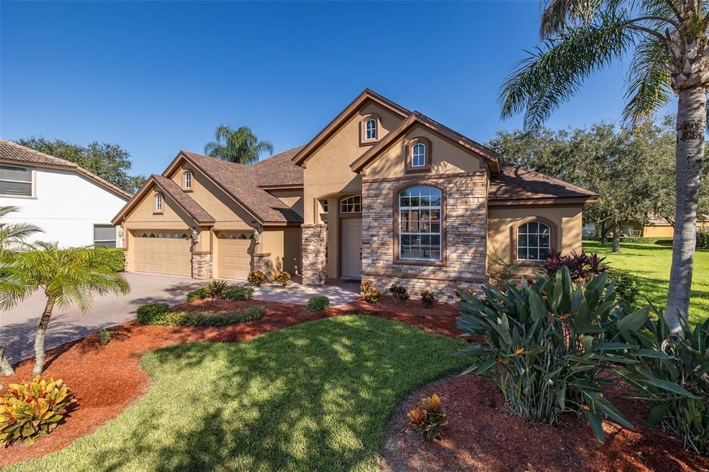Attached, Backyard, Exterior, Facade, Brick Traditional