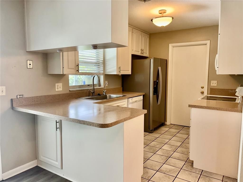 Interior, Kitchen, Wood Texture Flooring