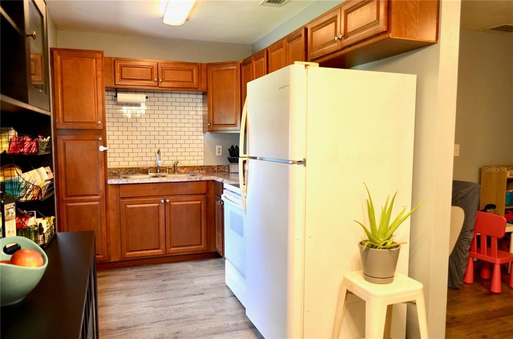 Interior, Kitchen, Wood Texture Flooring